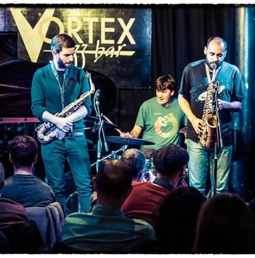 With Ledbib @ Vortex Photo by Steve Cropper